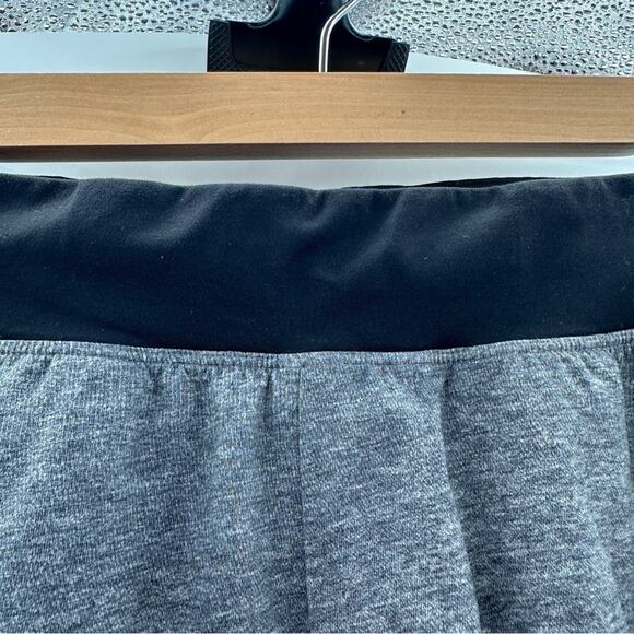 Lululemon T.H.E. Short *Linerless 7" in Heathered Texture Printed Grey Deep Coal - Picture 8 of 9